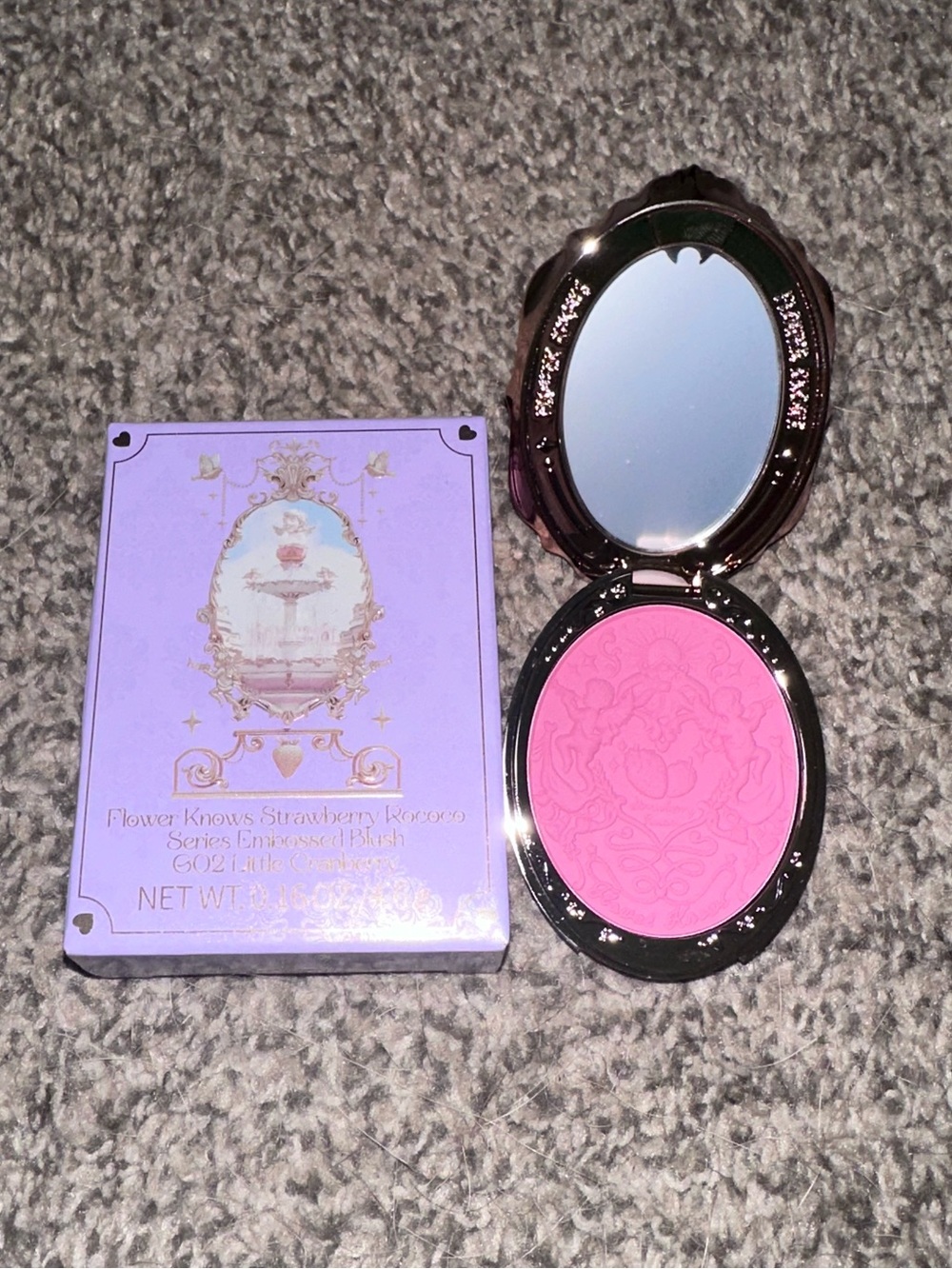 Violet Strawberry Rococo Embossed Blush (#G02) - Picture 5 of 15